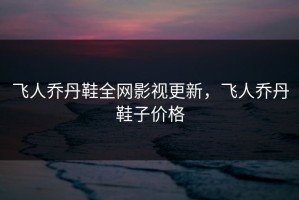飞人乔丹鞋全网影视更新，飞人乔丹鞋子价格